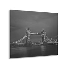 Load image into Gallery viewer, London Tower Bridge at Night Black &amp; White Acrylic Prints