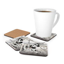 Load image into Gallery viewer, Steamboat Willie Corkwood Coaster Set
