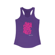 Load image into Gallery viewer, Live &amp; Love (PinkLetters) | Women&#39;s Ideal Racerback Tank