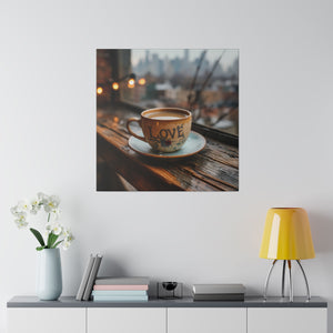 Love & Coffee Art | Matte Canvas