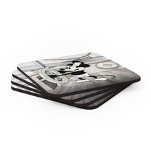 Load image into Gallery viewer, Steamboat Willie Corkwood Coaster Set