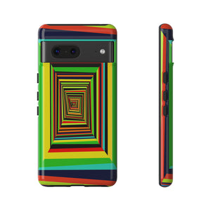 Colorful Framed Illusion | iPhone, Samsung Galaxy, and Google Pixel Tough Cases