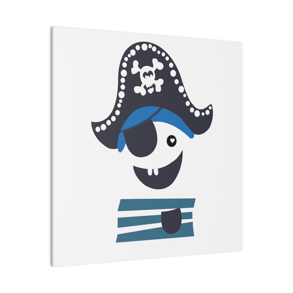 Kids Pirate Wall Art Square Matte Canvas Stryker Wear