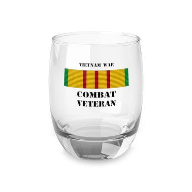 Vietnam War Combat Veteran Whiskey Glass