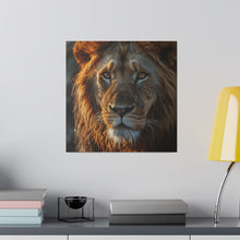 Load image into Gallery viewer, Proud Lion Wall Art | Square Matte Canvas