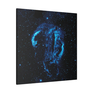 Cygnus Loop Nebula Wall Art | Square Matte Canvas