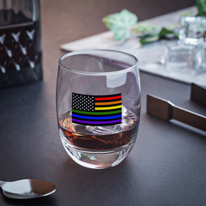 Pride! American Flag Whiskey Glass