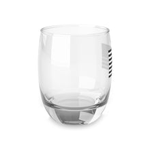 Load image into Gallery viewer, American Flag Black &amp; White Reversed &quot;Always Forward&quot; Whiskey Glass