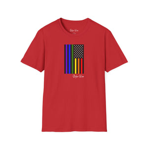 Pride! American Flag | Unisex Softstyle T-Shirt