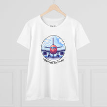Load image into Gallery viewer, Catch Flights Not Feelings | Women&#39;s Midweight Cotton Tee