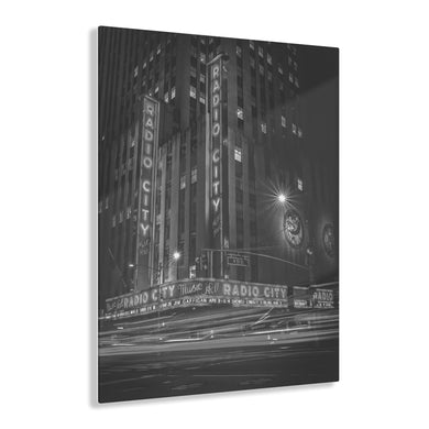 Radio City NYC Black & White Acrylic Prints