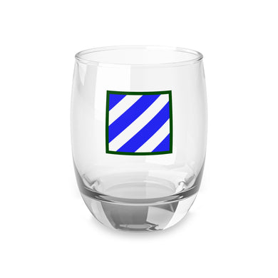 U.S. Army 3rd Infantry Division Patch Whiskey Glass