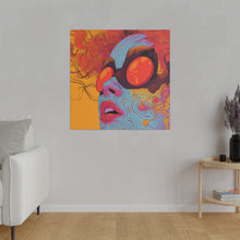 Load image into Gallery viewer, Colorful Abstract Face Wall Art | Square Matte Canvas