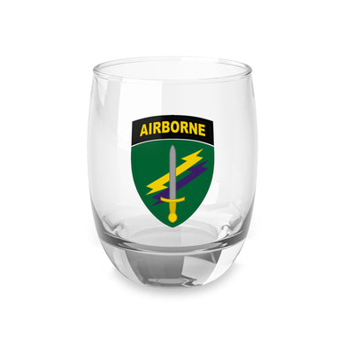 U.S. Army Civil Affairs & Psychological Operations Command (USACAPOC) Patch Whiskey Glass