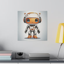 Load image into Gallery viewer, Cute Robot Wall Art | Square Matte Canvas
