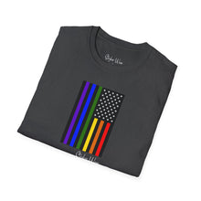 Load image into Gallery viewer, Pride! American Flag | Unisex Softstyle T-Shirt