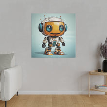 Load image into Gallery viewer, Happy Robot Wall Art | Square Matte Canvas