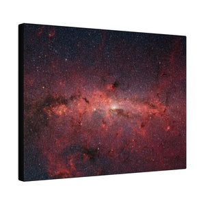 Cauldron of Stars at the Galaxy Center Wall Art | Horizontal Turquoise Matte Canvas