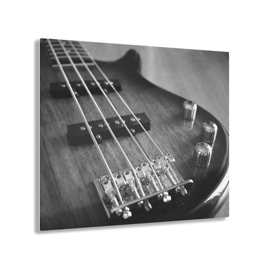 Electric Bass Black & White Acrylic Prints