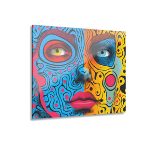 Abstract Colorful Face | Acrylic Prints