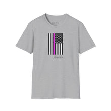 Load image into Gallery viewer, Pink Stripe American Flag | Unisex Softstyle T-Shirt