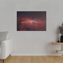 Load image into Gallery viewer, Cauldron of Stars at the Galaxy Center Wall Art | Horizontal Turquoise Matte Canvas