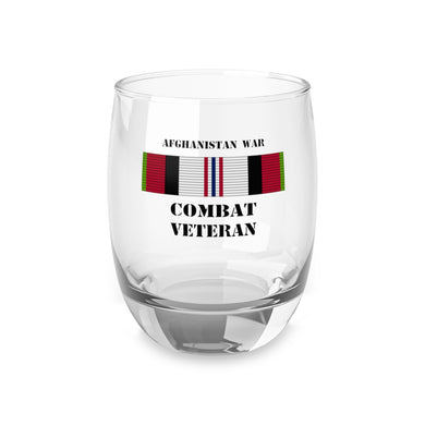 Afghanistan War Combat Veteran Whiskey Glass