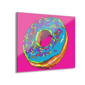 Neon Donut Pop Art | Acrylic Prints