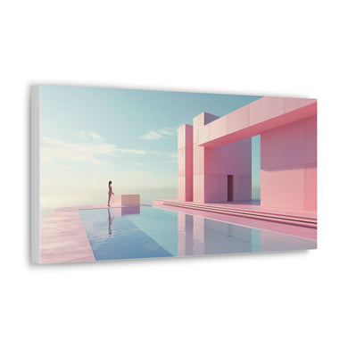 Pastel Poolside - Horizontal Canvas Gallery Wraps