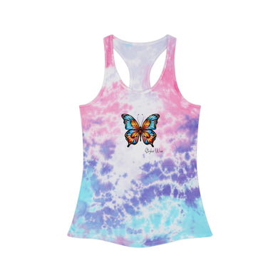 Colorful Butterfly | Tie Dye Racerback Tank Top