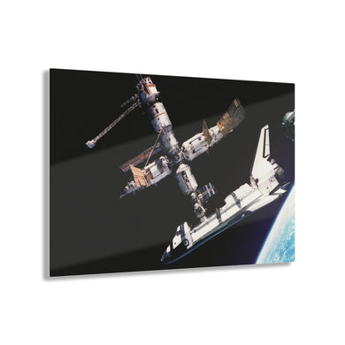 NASA Shuttle Docking at the International Space Station Acrylic Prints