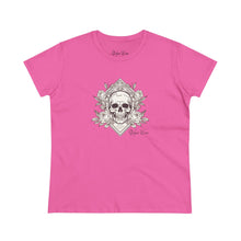 Load image into Gallery viewer, Vintage Skull Tattoo Art | Women&#39;s Midweight Cotton Tee