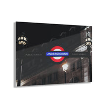 Load image into Gallery viewer, London Underground 2 Black &amp; White with Color Acrylic Prints