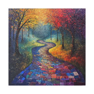 Painted Path Wall Art | Square Matte Canvas