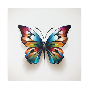 Colorful Butterfly | Square Matte Canvas