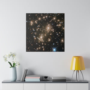 Galaxy Cluster Wall Art | Square Matte Canvas