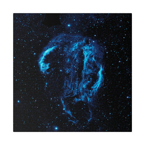 Cygnus Loop Nebula Wall Art | Square Matte Canvas