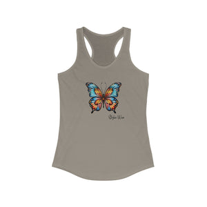 Colorful Butterfly  | Women's Ideal Racerback Tank