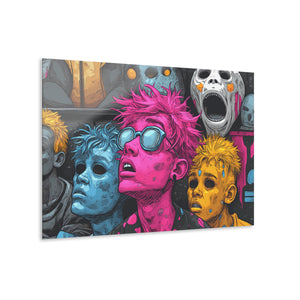 Abstract Colorful Faces | Acrylic Prints