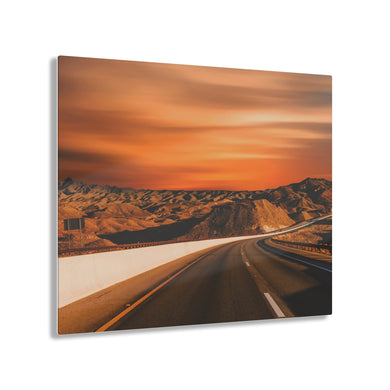 Highway Through the Desert Acrylic Prints