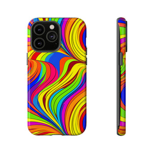 Wavy Colors | iPhone, Samsung Galaxy, and Google Pixel Tough Cases