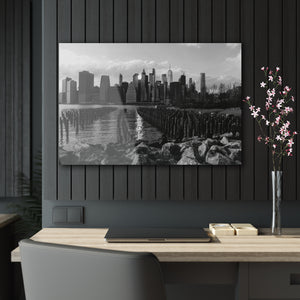 NYC on the Water Black & White Acrylic Prints