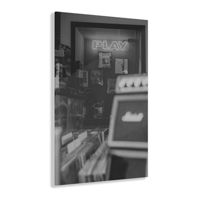 Play Records Black & White Acrylic Prints