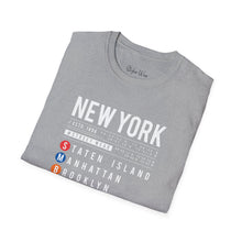 Load image into Gallery viewer, NYC Metro Lines 2 | Unisex Softstyle T-Shirt