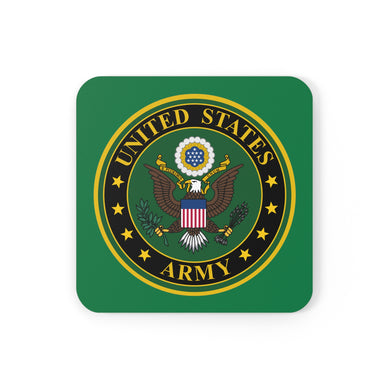 U.S. Army Emblem Corkwood Coaster Set