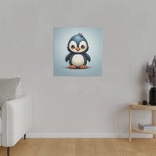 Load image into Gallery viewer, Cute Penguin Wall Art | Square Matte Canvas