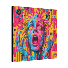 Load image into Gallery viewer, Colorful Abstract Chaos Wall Art | Square Matte Canvas