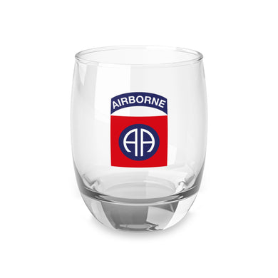 U.S. Army 82nd Airborne Division Patch Whiskey Glass