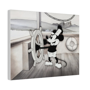 Steamboat Willie | Matte Canvas, Stretched, 0.75"