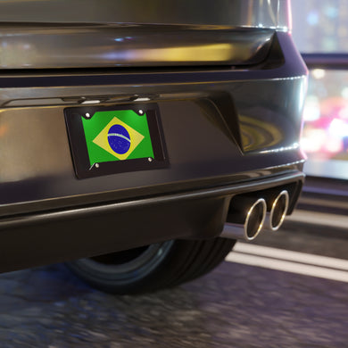 Brazil Flag Vanity Plate